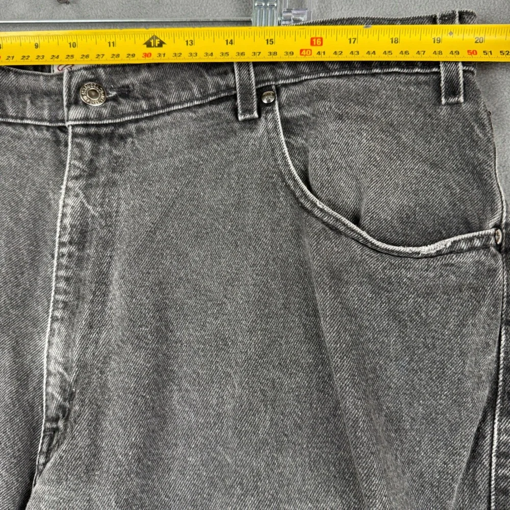 Levi Strauss Signature 545 Loose Fit Jeans Mens 40x28 Black Straight Orange Tab